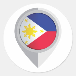 Adesivo Sinalizador de Localização do Pino Filipinas