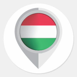Adesivo Sinalizador de Localização do Pino Hungria
