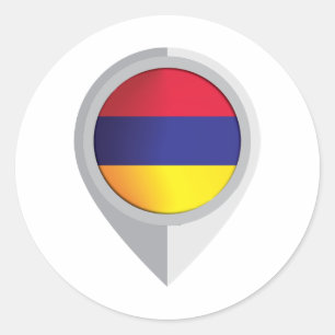 Adesivo Sinalizador de Localização do Pino na Armênia