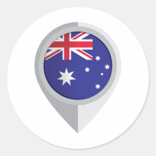 Adesivo Sinalizador de Localização do Pino na Austrália