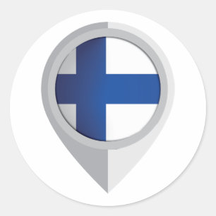 Adesivo Sinalizador de Localização do Pino na Finlândia