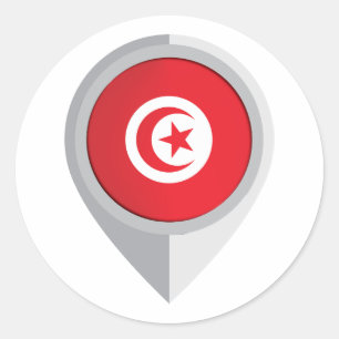Adesivo Sinalizador de Localização do Pino na Tunísia