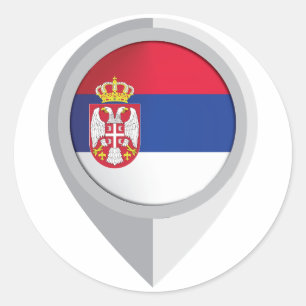 Adesivo Sinalizador de Localização do Pino Sérvia