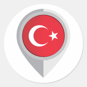 Adesivo Sinalizador de Localização do Pino Turkiye