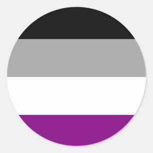Adesivo Sinalizador de Orgulho Asexual