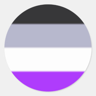 Adesivo Sinalizador de Orgulho Asexual de Queda