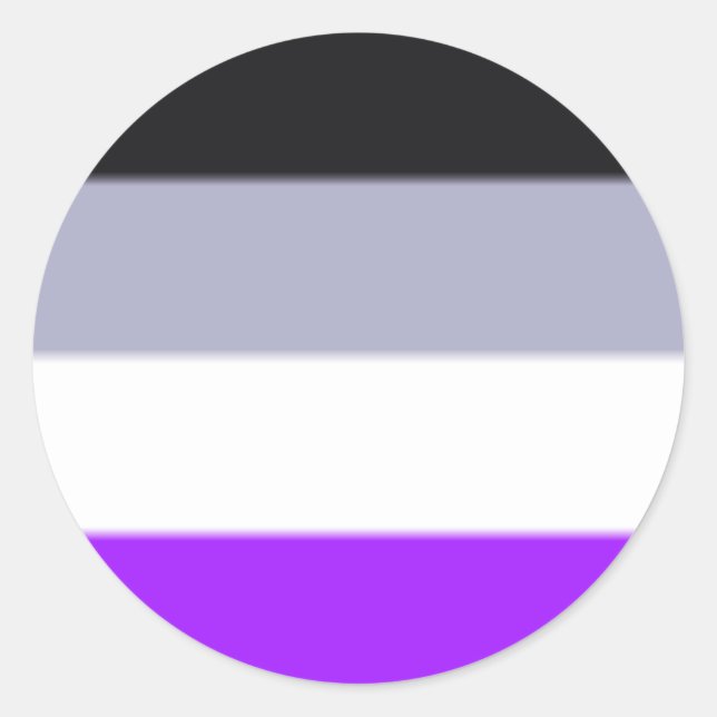 Adesivo Sinalizador de Orgulho Asexual de Queda (Frente)