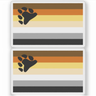 Adesivo Sinalizador de Orgulho de Urso