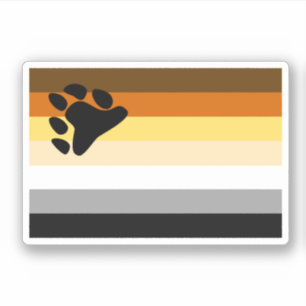 Adesivo Sinalizador de Orgulho de Urso