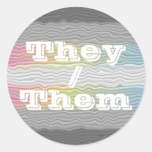 Adesivo Sinalizador de Orgulho Demifluido de Pronoun Perso