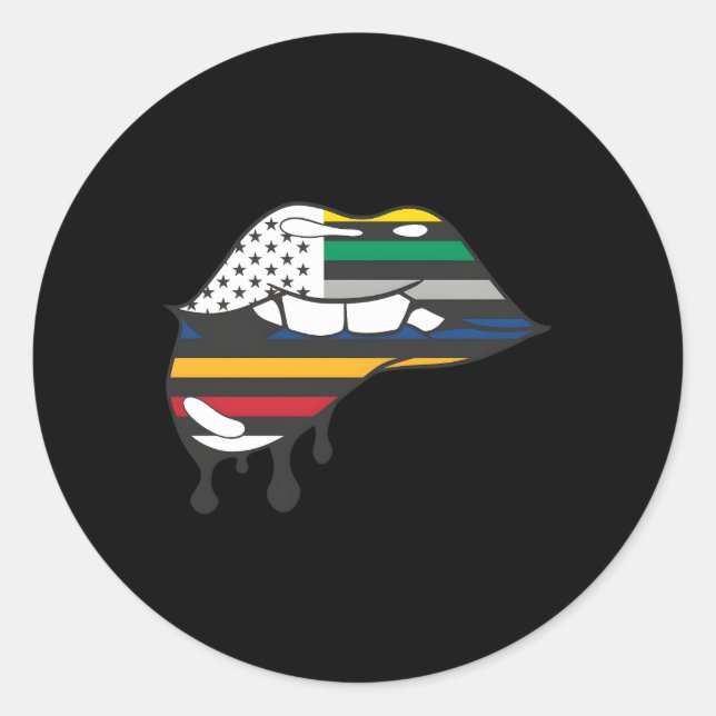 Adesivo Sinalizador de Primeiros Respondentes Dripg Lip Bi (Frente)