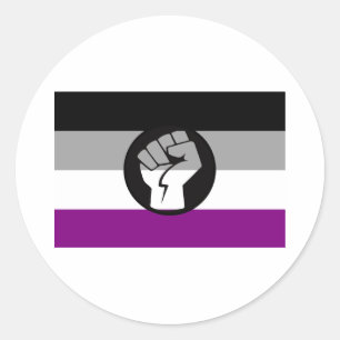 Adesivo Sinalizador de protesto assexuado