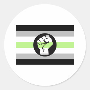 Adesivo Sinalizador de Protesto do Agender