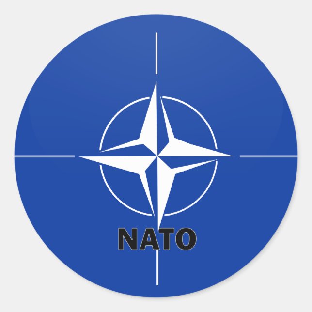 Adesivo Sinalizador de qualidade do Roundel da Nato (Frente)
