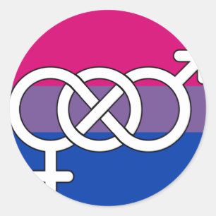 Adesivo Sinalizador de Símbolo de Orgulho Bissexual