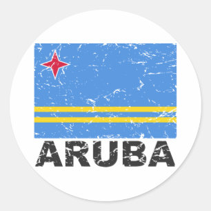 Adesivo Sinalizador de Vintage Aruba