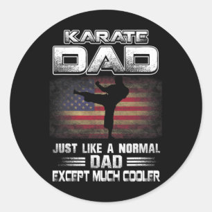 Adesivo Sinalizador Distinto Pai do Karate Dia de os pais