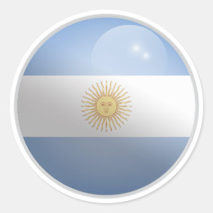 Adesivo Sinalizador do Círculo Glossy Argentina