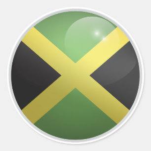 Adesivo Sinalizador do Círculo Glossy Jamaica