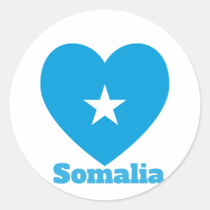 Adesivo Sinalizador do Coração da Somália
