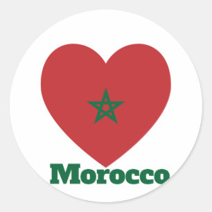 Adesivo Sinalizador do Coração de Marrocos