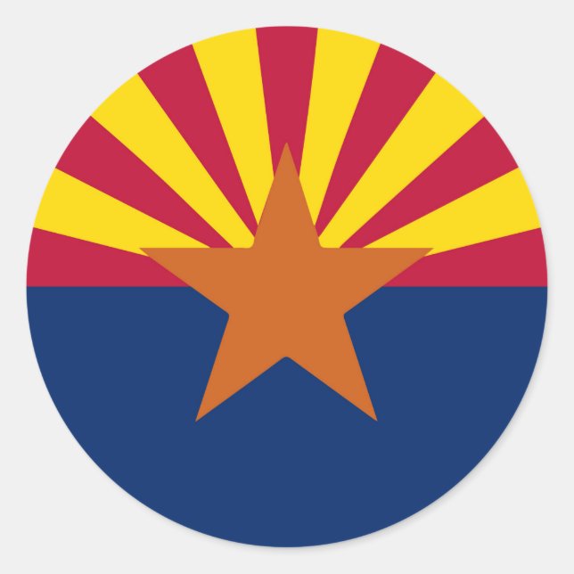 Adesivo Sinalizador do Estado da arizona (Frente)