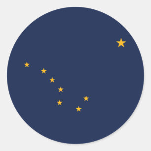 Adesivo Sinalizador do Estado do Alasca