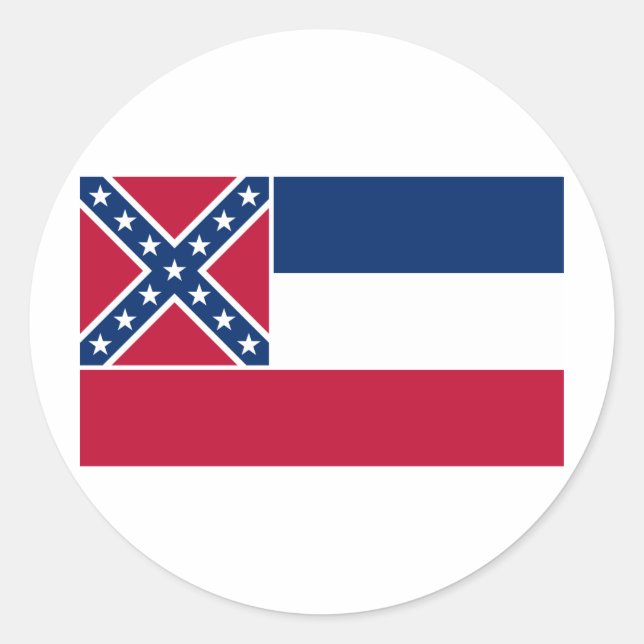 Adesivo Sinalizador do Estado do Mississippi (Frente)