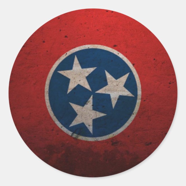 Adesivo Sinalizador do Estado do Tennessee (Frente)