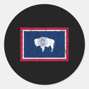 Adesivo Sinalizador do Estado Incomodado do Wyoming