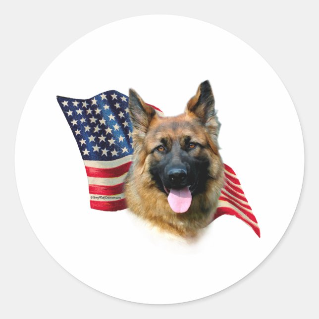 Adesivo Sinalizador do german shepherd (Frente)