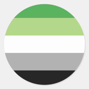 Adesivo Sinalizador do Orgulho Aromântico LGBTQ
