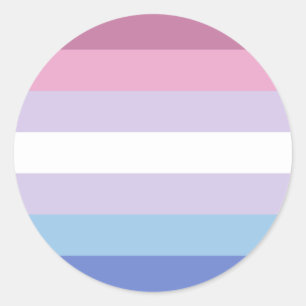 Adesivo Sinalizador do Orgulho Bigender