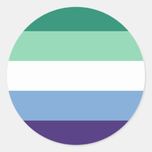 Adesivo Sinalizador do Orgulho de Homens LGBTQ