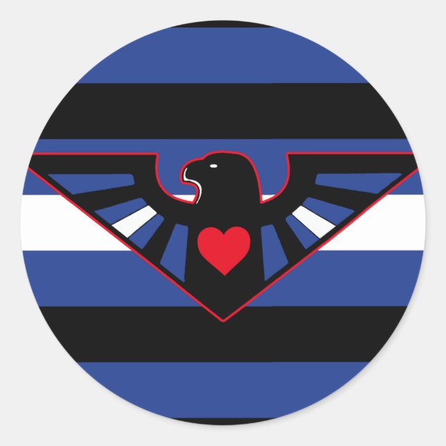 Adesivo Sinalizador do Orgulho de Leather Eagle (Frente)