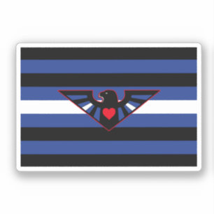 Adesivo Sinalizador do Orgulho de Leather Eagle