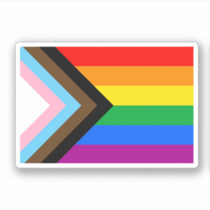 Adesivo Sinalizador do Orgulho de Progresso LGBTQ+