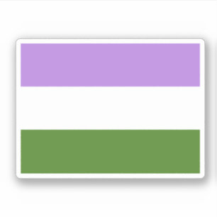 Adesivo Sinalizador do Orgulho do Genderqueer