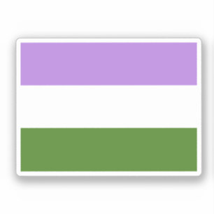 Adesivo Sinalizador do Orgulho do Genderqueer