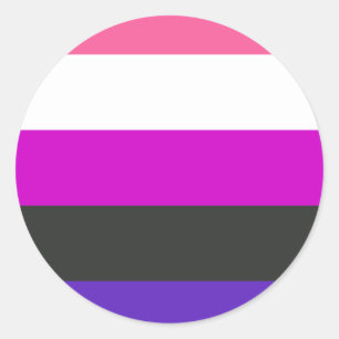 Adesivo Sinalizador do Orgulho Genderfluido