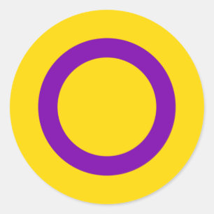 Adesivo Sinalizador do Orgulho Intersexual