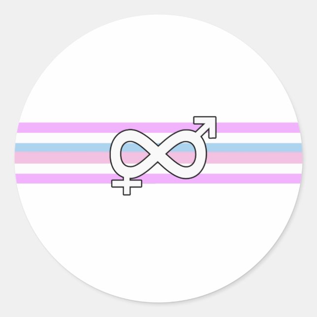 Adesivo Sinalizador do Orgulho Intersexual (Frente)