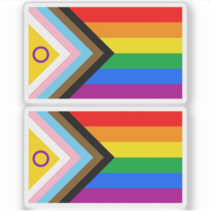 Adesivo Sinalizador do Orgulho Intersexual Inclusivo do Pr