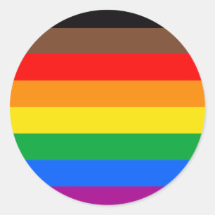 Adesivo Sinalizador do Orgulho LGBT com 8 faixas