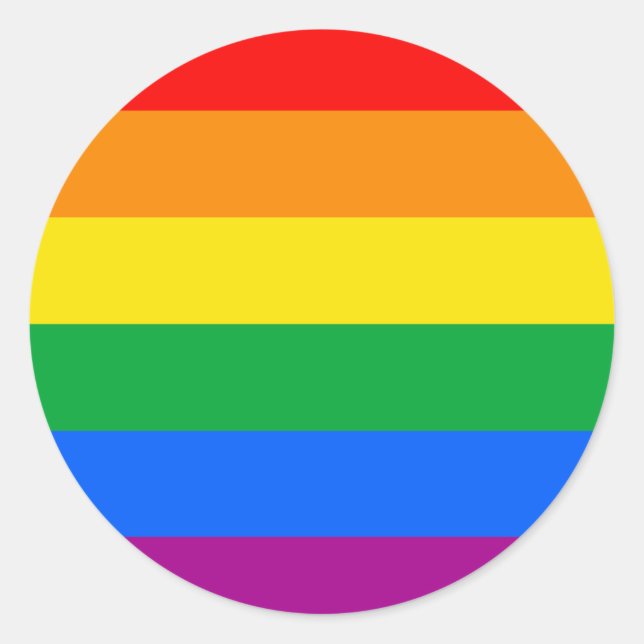 Adesivo Sinalizador do Orgulho LGBT/Sinalizador do Arco-Ír (Frente)