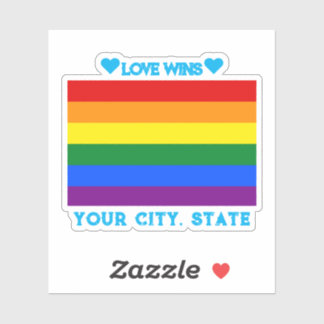 Adesivo Sinalizador do Orgulho LGBTQ