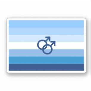 Adesivo Sinalizador do Orgulho Mmasculino do Gay MLM