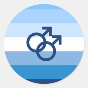 Adesivo Sinalizador do Orgulho Mmasculino do Gay MLM