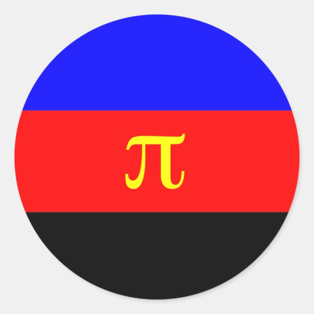 Adesivo Sinalizador do Orgulho Polimário (Frente)