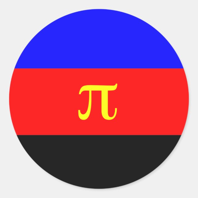 Adesivo Sinalizador do Orgulho Polimário (Frente)